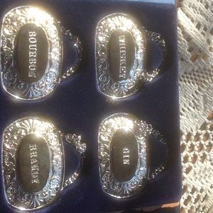 Vintage Silverplated Bottle Collars
